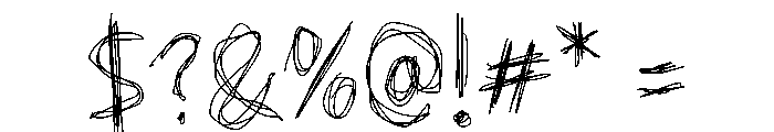 Chalky Zone Font OTHER CHARS