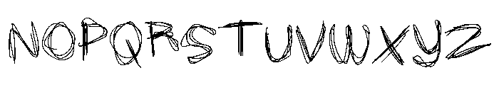 Chalky Zone Font LOWERCASE
