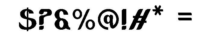 Chalot Font OTHER CHARS