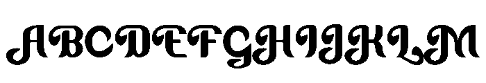 Chalot Font UPPERCASE