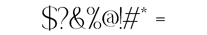 Chaltera Vegaro Regular Font OTHER CHARS