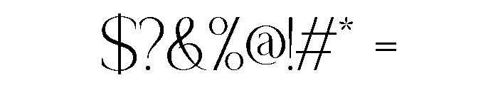 ChalteraVegaro-Regular Font OTHER CHARS
