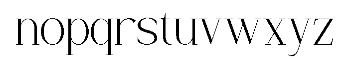 ChalteraVegaro-Regular Font LOWERCASE