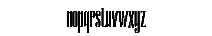 Chamberd Font LOWERCASE