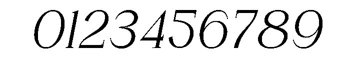 Chambery Italic Font OTHER CHARS