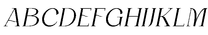 Chambery Italic Font UPPERCASE