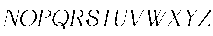 Chambery Italic Font UPPERCASE