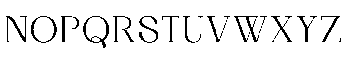 Chambery Regular Font UPPERCASE