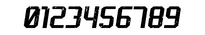 Champion Athletic GrungeItalic Font OTHER CHARS