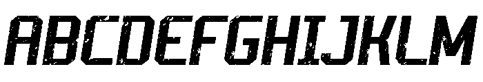 Champion Athletic GrungeItalic Font UPPERCASE