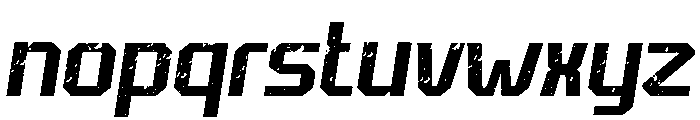 Champion Athletic GrungeItalic Font LOWERCASE