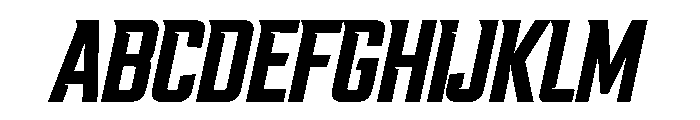 Champion Italic Font UPPERCASE