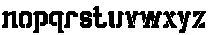 Champior Font LOWERCASE