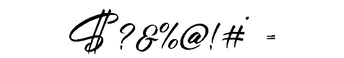 Chandy Signature Regular Font OTHER CHARS