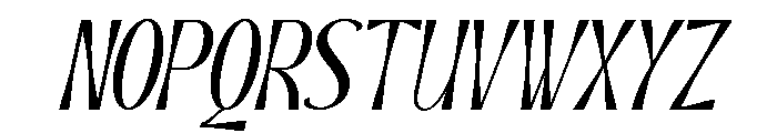 Channery-Italic Font UPPERCASE