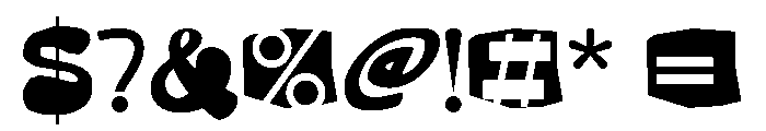 Chaos Reality Font OTHER CHARS