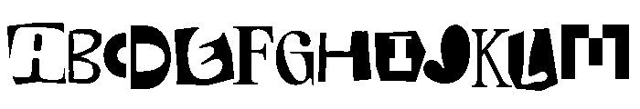 Chaos Reality Font UPPERCASE