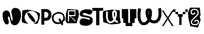 Chaos Reality Font UPPERCASE