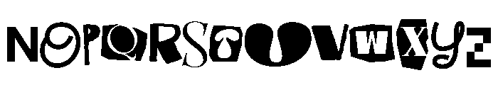 Chaos Reality Font LOWERCASE