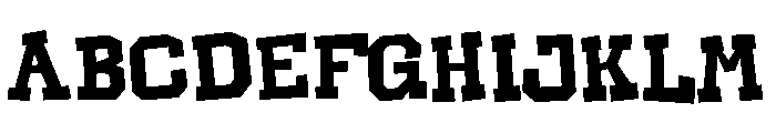 ChaoticCowboy Font UPPERCASE
