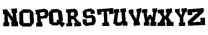 ChaoticCowboy Font UPPERCASE