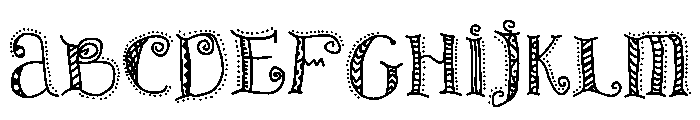 ChaoticWhimsy Font UPPERCASE
