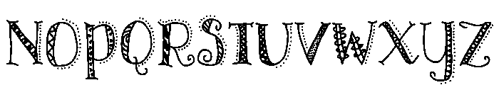 ChaoticWhimsy Font UPPERCASE