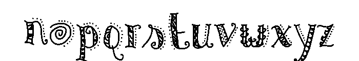 ChaoticWhimsy Font LOWERCASE