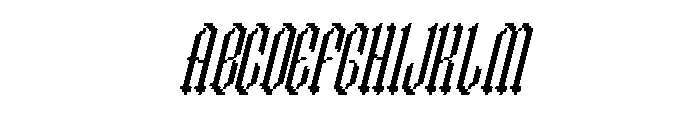 Chapelargo Italic Font UPPERCASE