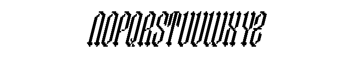 Chapelargo Italic Font UPPERCASE
