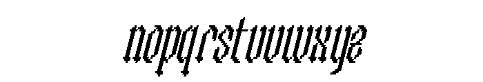 Chapelargo Italic Font LOWERCASE