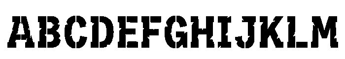 Char Regular Font UPPERCASE