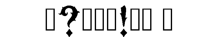 Characin Regular Font OTHER CHARS