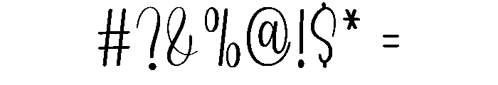 Charity Alpabhet Font OTHER CHARS