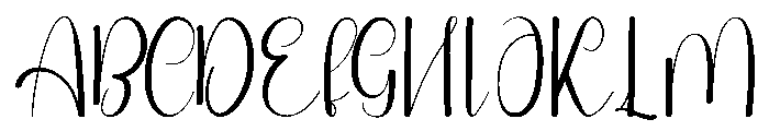 Charity Alpabhet Font UPPERCASE