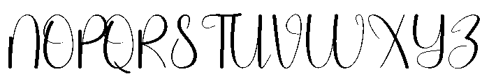 Charity Alpabhet Font UPPERCASE