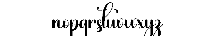 Charity Alpabhet Font LOWERCASE