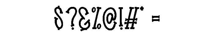 Charity Alphabet Font OTHER CHARS