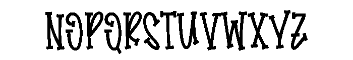 Charity Alphabet Font UPPERCASE