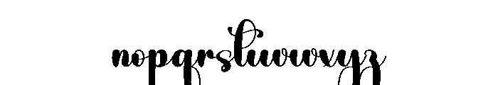 Charlote Handwriting Font LOWERCASE