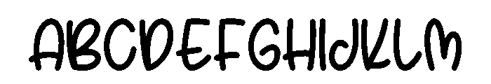 Charm Bunny Regular Font UPPERCASE
