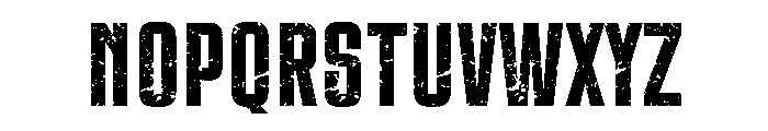 Charm Grunge Regular Font UPPERCASE