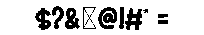 Charm Thick Font OTHER CHARS
