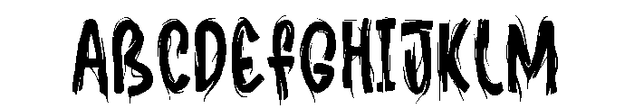 Charmer Horror Font UPPERCASE