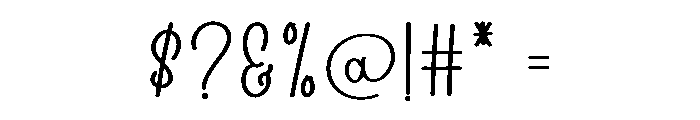 Charming Chunky Font OTHER CHARS