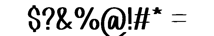 Charming Handsome Font OTHER CHARS