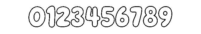 Charming Holiday Hollow Font OTHER CHARS