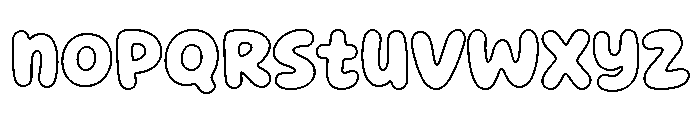 Charming Holiday Hollow Font LOWERCASE