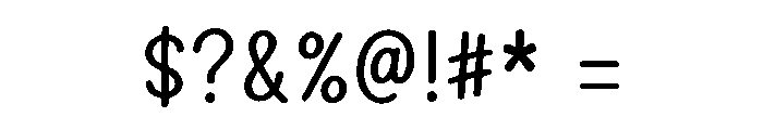 Charming Simple Font OTHER CHARS