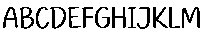 Charming Simple Font UPPERCASE